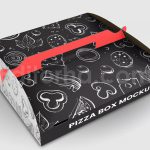 دانلود موکاپ بسته بندی جعبه پیتزا Packaging Mockup Pizza
