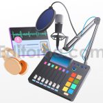 دانلود متریال تصویری پادکست  Podcast Equipment for Recording Studio
