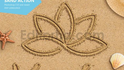 دانلود اکشن فتوشاپ شن و ماسه Sand Photoshop Action