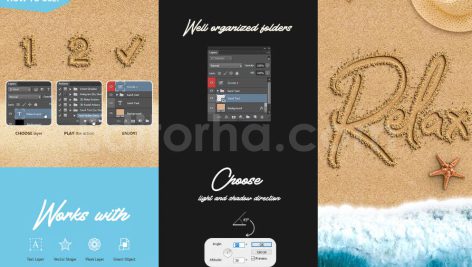 دانلود اکشن فتوشاپ شن و ماسه Sand Photoshop Action