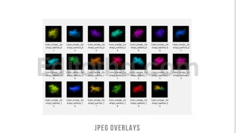 دانلود اورلی عکس ترنسپرنت دود رنگ Color smoke transparent png photo overlays
