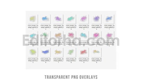 دانلود اورلی عکس ترنسپرنت دود رنگ Color smoke transparent png photo overlays