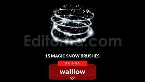دانلود براش فتوشاپ نور برفی جادویی Magic snow light photoshop