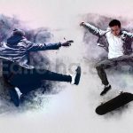 دانلود افکت عکس لکه‌های آبرنگی پاشیده شده Splatter Watercolor Photo Effect