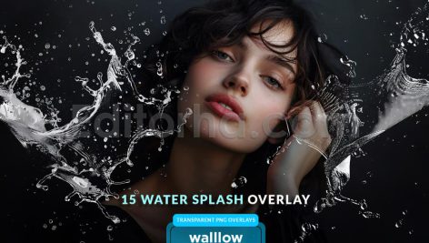 دانلود اورلی عکس ترنسپرنت پاشیدن آب Water splash png transparent photo overlays