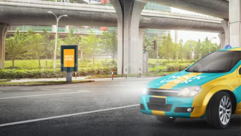 دانلود موکاپ ون و ماشین (۲ فایل فتوشاپ) Van and Car Mock-Ups