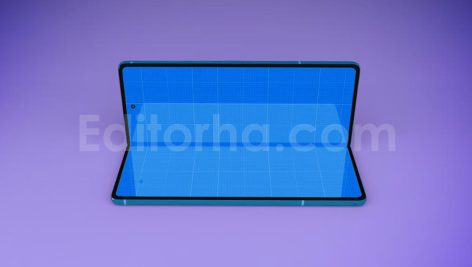 دانلود موکاپ ۵تایی گوشی هوشمند سامسونگ زد فلیپ Smartphone Samsung Z Fold 2 Mockup