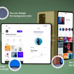 دانلود موکاپ ۵تایی گوشی هوشمند سامسونگ زد فلیپ Smartphone Samsung Z Fold 2 Mockup