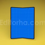 دانلود موکاپ ۵تایی گوشی هوشمند سامسونگ زد فلیپ Smartphone Samsung Z Fold 2 Mockup