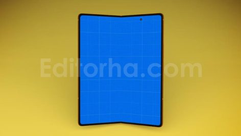 دانلود موکاپ ۵تایی گوشی هوشمند سامسونگ زد فلیپ Smartphone Samsung Z Fold 2 Mockup