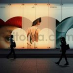 دانلود موکاپ بیلبورد نورانی