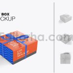 دانلود موکاپ جعبه با روبان پاپیونی
