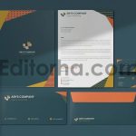 موکاپ پاکت نامه Aby's Company - Stationary2
