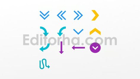 دانلود مجموعه آیکون نماد فلش