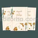 دانلود فایل لایه باز کارت دعوت عروسی گلدار زیبا Elegant Wedding Invitation