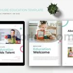 دانلود فایل لایه باز کاتالوگ طرح آموزشی Brochure Education Plan Template
