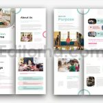 دانلود فایل لایه باز کاتالوگ طرح آموزشی Brochure Education Plan Template