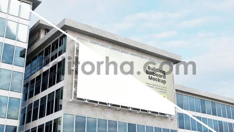 موکاپ بیلبورد ساختمانی Building Billboard Mockup