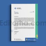 دانلود فایل لایه باز سربرگ و فاکتور شرکتی Business Letterhead & Invoice