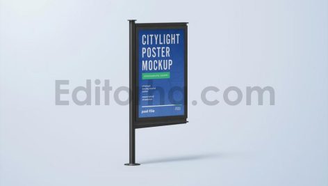 موکاپ لایت باکس درخیابان-2