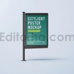 موکاپ لایت باکس درخیابان-5