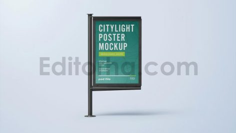 موکاپ لایت باکس درخیابان-5