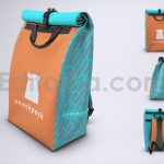 موکاپ کوله پشتی رول تاپ کوریر