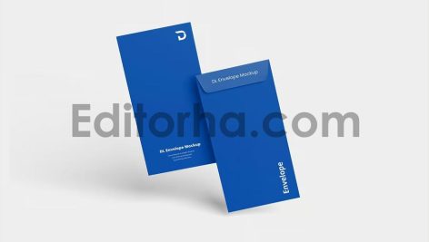موکاپ پاکت دی ال DL Envelope Mockup4