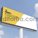 دانلود بیلبورد خیابانی - Billboard Mockup 3