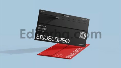 موکاپ پاکت نامه با برگه جدا شونده3