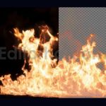 دانلود فوتیج آلفا بک گراند متحرک شعله آتش Realistic Fire Alpha