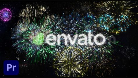 دانلود پروژه آماده پریمیر: لوگوموشن آتش بازی Fireworks/Celebrating Logo