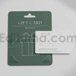 دانلود موکاپ کارت هدیه Gift Card Mockup44