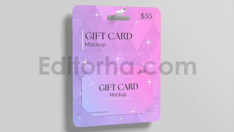 موکاپ کارت هدیه Gift Card Mockup5
