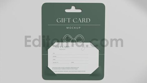دانلود موکاپ کارت هدیه Gift Card Mockup55