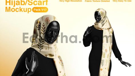 موکاپ روسری با وضوح بالا3
