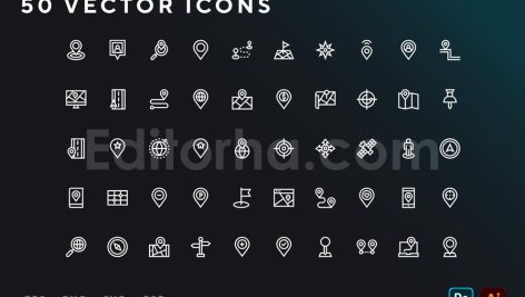 دانلود مجموعه آیکون لوکیشن Location icons