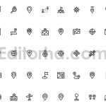 دانلود مجموعه لایه باز آیکون لوکیشن Location icons