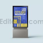 موکاپ لایت باکس ال ای دی خیابانی6