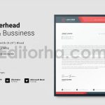 دانلود فایل لایه باز سربرگ Letterhead Template