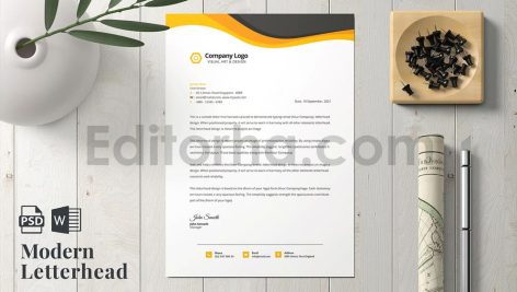 دانلود فایل لایه باز سربرگ Letterhead