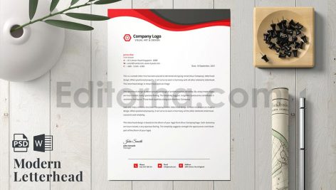 دانلود فایل لایه باز سربرگ Letterhead