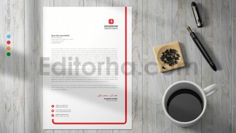 دانلود فایل لایه باز سربرگ Letterhead