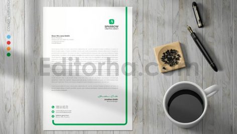 دانلود فایل لایه باز سربرگ Letterhead