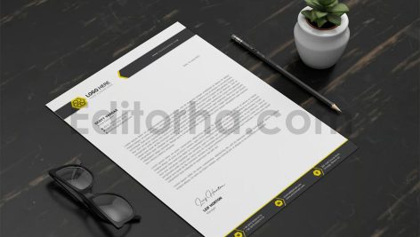 دانلود فایل لایه باز سربرگ Letterhead Template