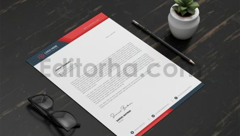 دانلود فایل لایه باز سربرگ Letterhead Template