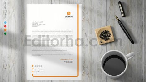 دانلود فایل لایه باز سربرگ Letterhead