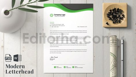 دانلود فایل لایه باز سربرگ Letterhead