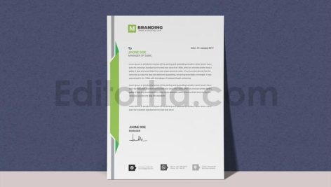 دانلود فایل لایه باز سربرگ Letterhead Template