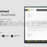 دانلود فایل لایه باز سربرگ Letterhead Template